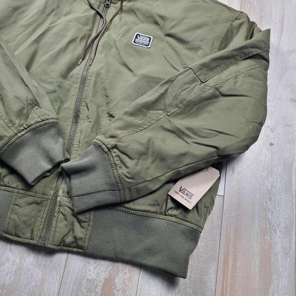 Vans Check Boom Hooded Bomber Jacket Womens - Picture 2 of 7